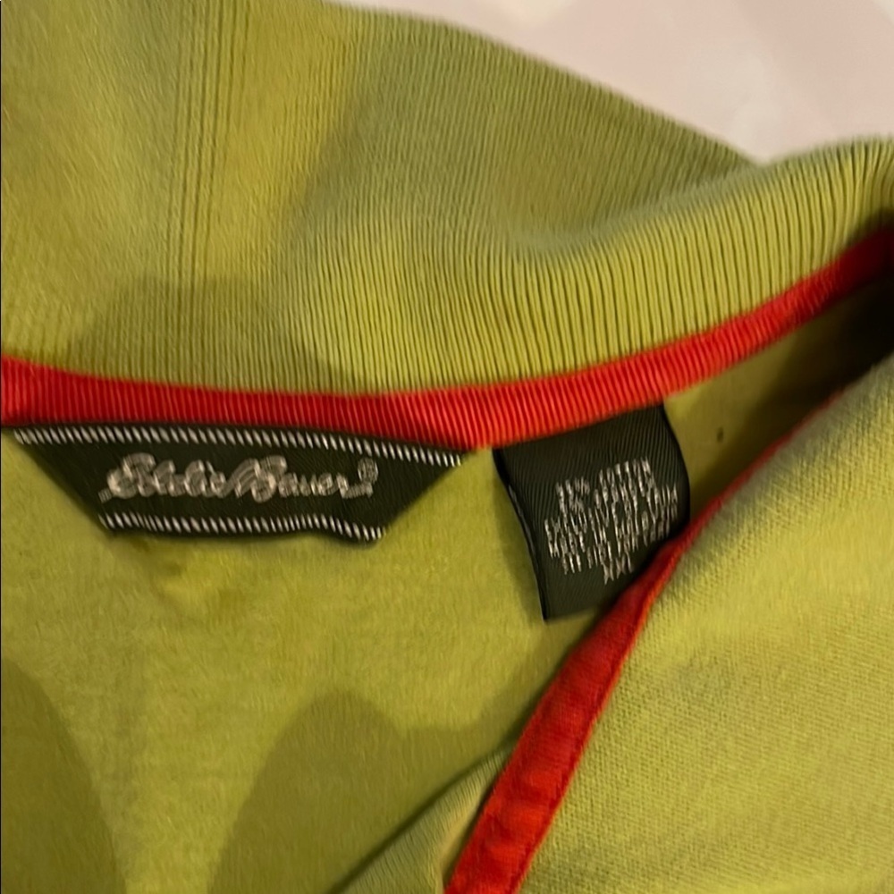 Eddie Bauer Green and Red Polo Shirt - Picture 2 of 4